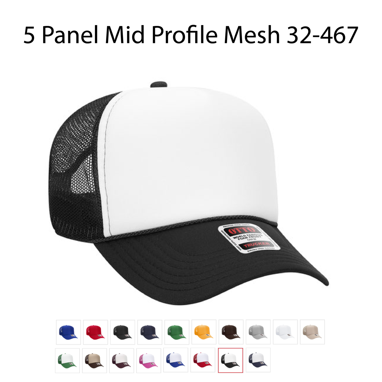 12 Embroidered Hats
